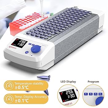 4E's USA Dry Bath Incubator - 4 Block Programmable Lab Dry